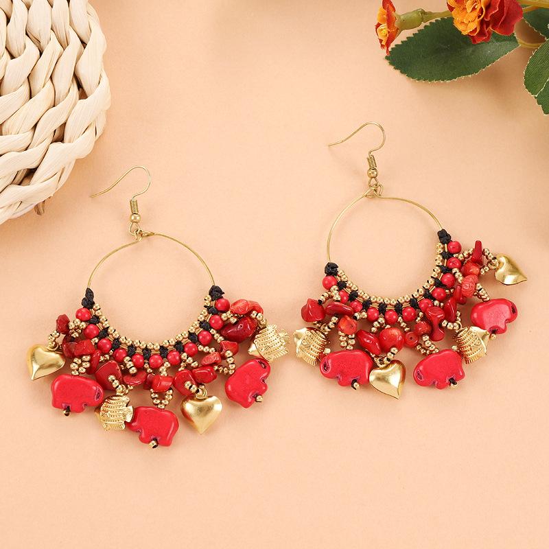 Original Design Siam Secret Earrings Vacation Niche Personality Elephant Earrings Women's Earrings