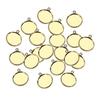 20pcs 10/12/14/16mm Brass Round Blank Cabochon Base Setting Trays 14mm