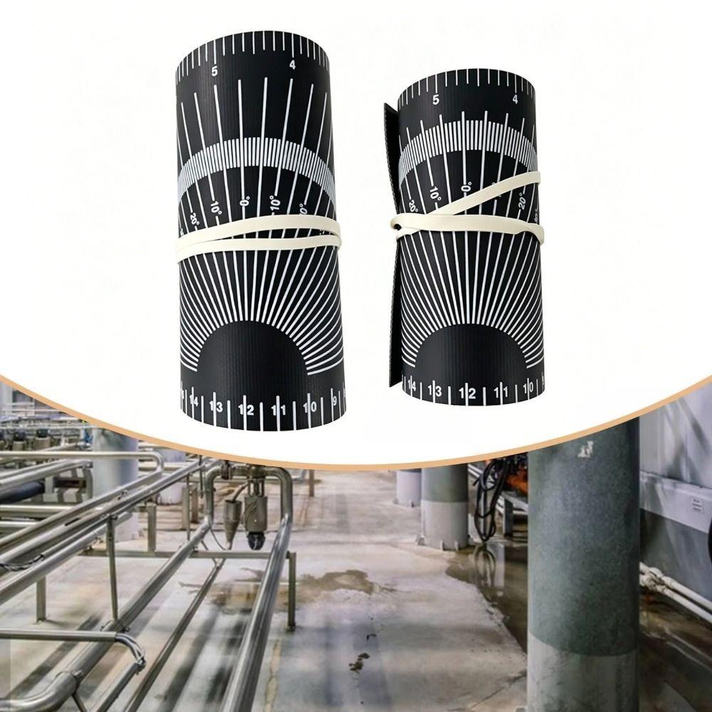 Marcator Circumferință Pânză PVC Șablon Flexibil pentru Layout Bandă de Înfășurare Instrument de Măsurare Conductă Instalator Conducte