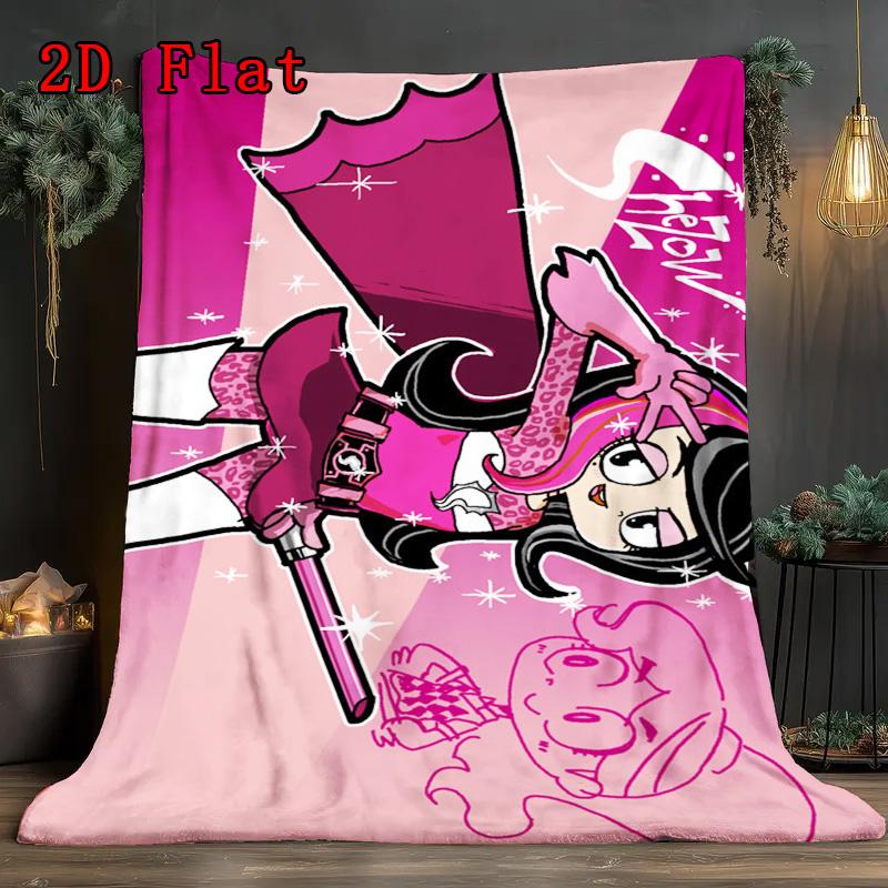 SheZow 2D Flat Pattern Flannel Blanket High quality All Seasons Warmth and Comfort Perfect for Christmas Gifts.