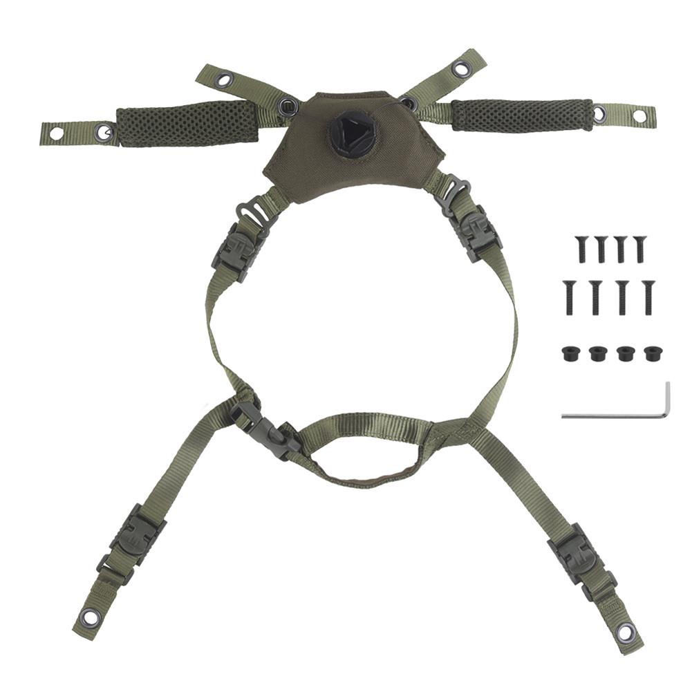 

Helmet Suspension System Nylon Helmet Suspension Lanyard Adjustable for Wendy Helmet Accessories зелёный