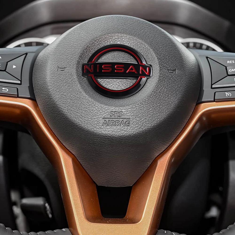 BTRNCK1 ABS Car Steering Wheel Emblem Sticker for Nissan GTR Nismo Juke Murano Navara Qashqai Sentra Sylphy Teana X-Trail Livina
