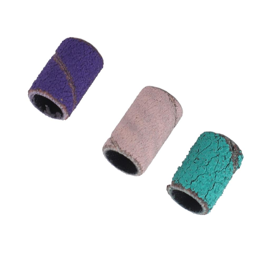 75pcs Small Manicure Sanding Band 80# 120# 180# Exfoliation Professional Sanding Ring Band for Pedicure