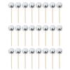 24Pcs Reflective Sphere Toppers for Cake Decoration Easy Install Ornament for Cupcake Birthday Cake Accessories