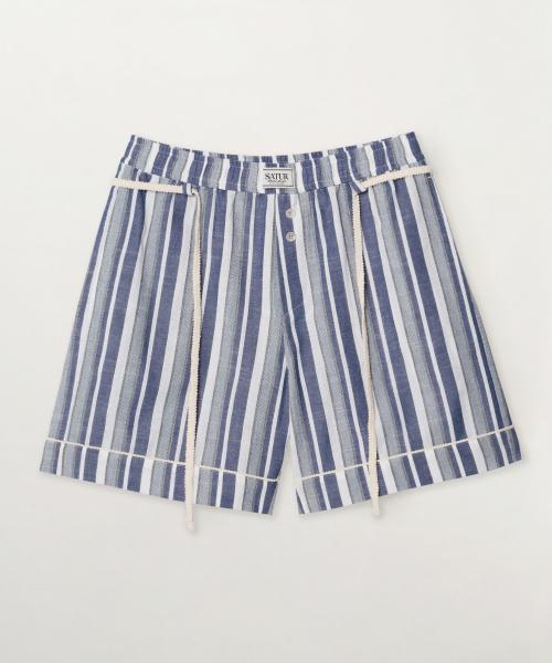 [Setter] Домашние шорты в полоску на шнуровке с резинкой [Отправка из Кореи] 100% Оригинал S