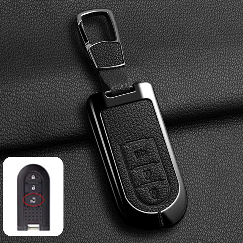 Styling Mouldings Zinc Alloy Car Key Case Cover Holder For Toyota Rush Passo Pixis Joy Epoch Daihatsu Tanto LA600S Moovecanvas L