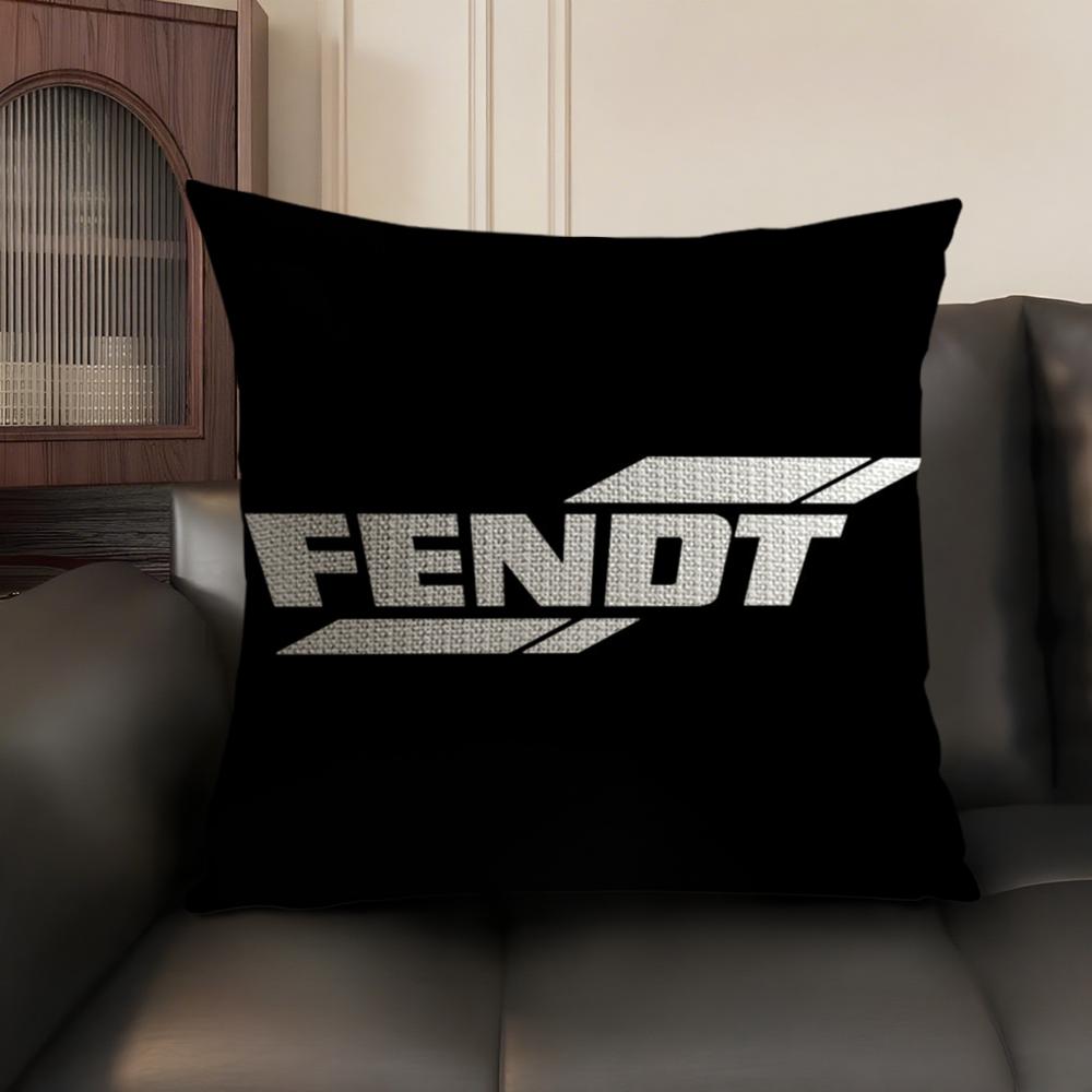 Luxury F-Fendt Cushion Cover Summer Breathable Linen Organic Fabric Double-Sided Printing Sofa Pillow Case Home Decor