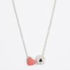 BIMBA Y LOLA [24FW] BIMBA Y LOLA Silver Logo Small Heart Pink Necklace B246AIU011SIF