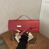 New Baguette Bag Texture Handbag Simple Fashion Boutique Women's Bag Small Bag Shoulder Bag