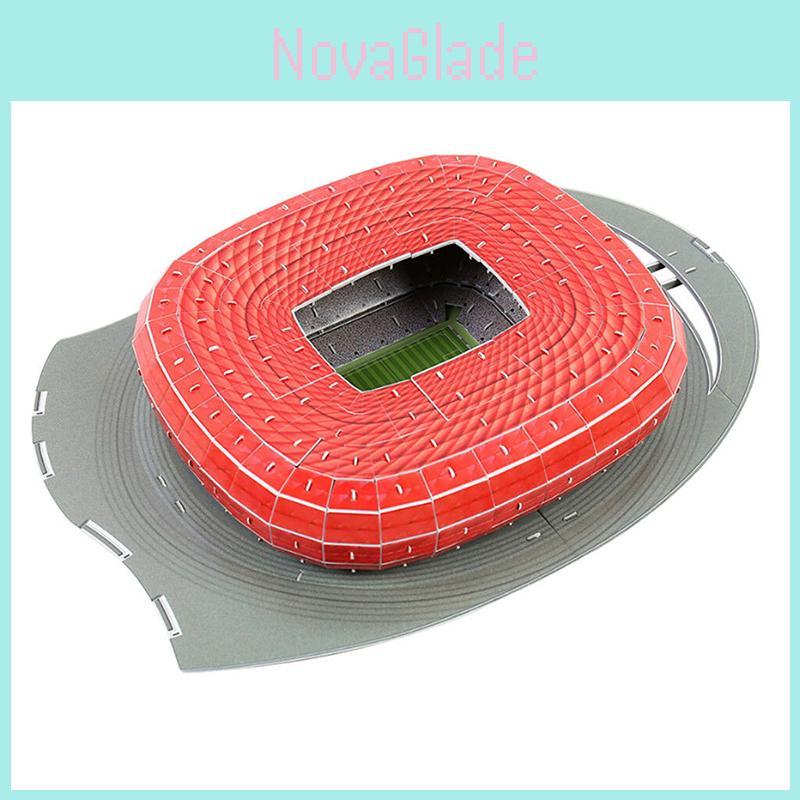 Exquisite 3d Puzzle Munich Allianz Football Field Model Handcraft Toy For Enthusiasts