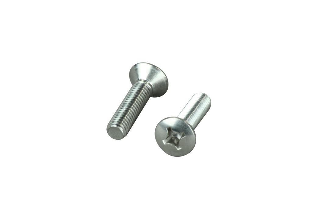 POSH 031079-70 Motorcycle Supplies, Bar End Repair Parts, Round Plate + Screw M6X25, Pack of 2