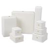 Elegant White Crown Buckle Jewelry Box for Exquisite Ornament Storage and Wedding Ring Display