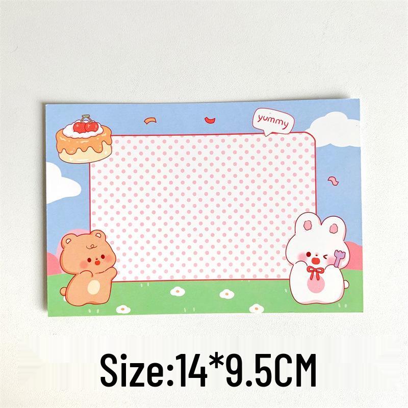 Exquisite Minimalist Christmas Cartoon Greeting Card - Creative Postcard for Birthday Blessings