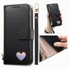 Wallet Flip Case for iPhone 17 16 15 14 13 12 11 Pro Man Air 16e 17e 7 8 Plus, PU Leather with Zipper, Card Slots, Hand Strap