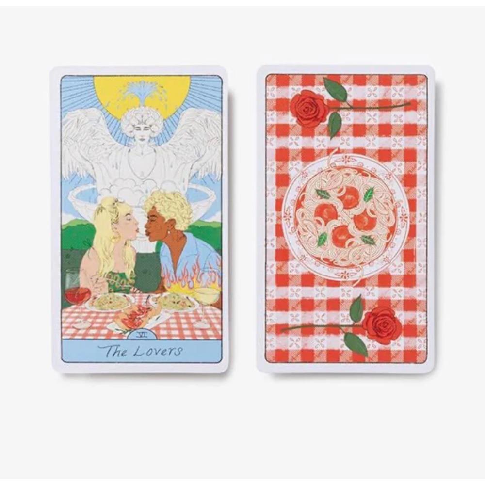 10.3*6cm The Pasta Tarot: A 78-Card Deck for Delicious Divination, A Playful, Accessible, and Delicious New Interpretation