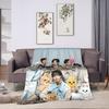 S-StrayKids Flannel Blankets Spring K-pop Boys Group Super Soft Bedding Throws for Living Room Fluffy Bedspread Sofa Bed Cover