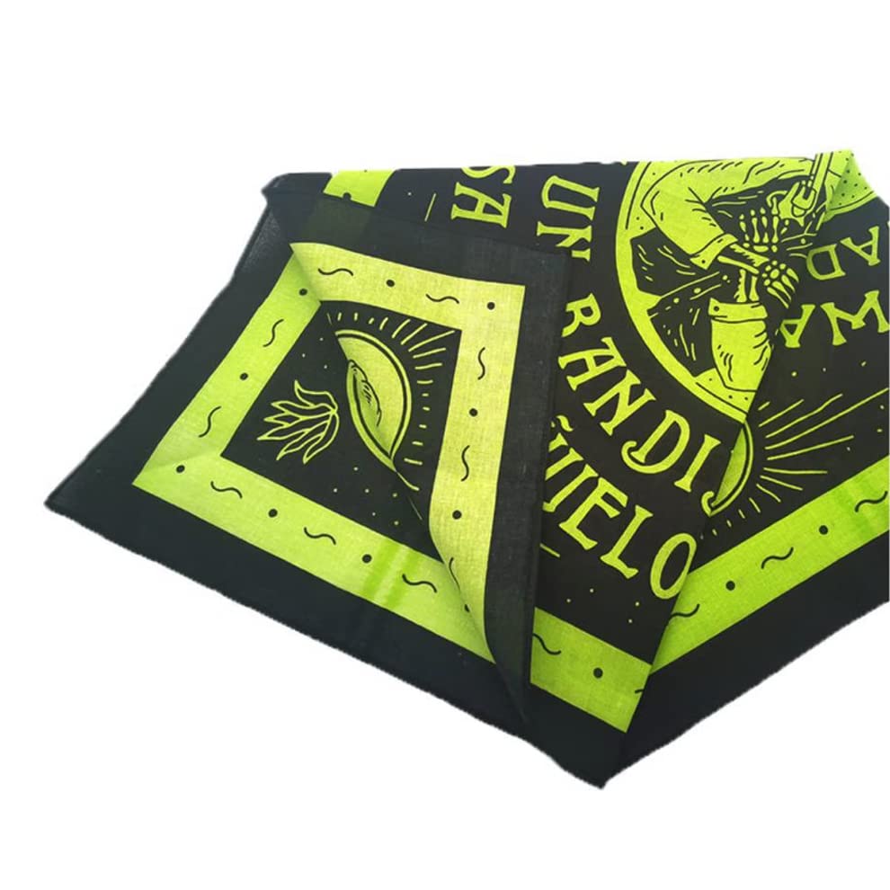 Trifong bandana skull pattern black bandana 100% cotton musketeer grim reaper pattern stylish bandana cap men paisley handkerchief bandana adult