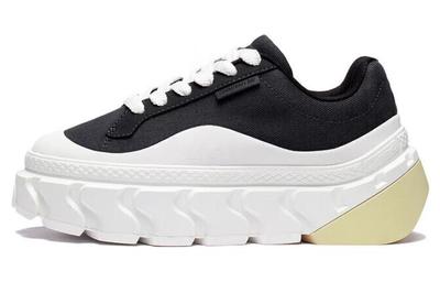 CF Tracing Ripple Low Top Skateboard Shoes Women's Black Beige White Dream Chaser Theme Runway Style AGCS230-1