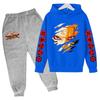 Kids Hoodie Set 2-Piece Casual Sport Outfit Boys Girls Ninja Themed