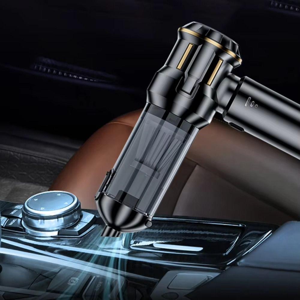 Type-C Rechargeable Vacuum Cleaner High Power Handheld Vacuum Cleaner Car Vacuum  Desktop Cleaning