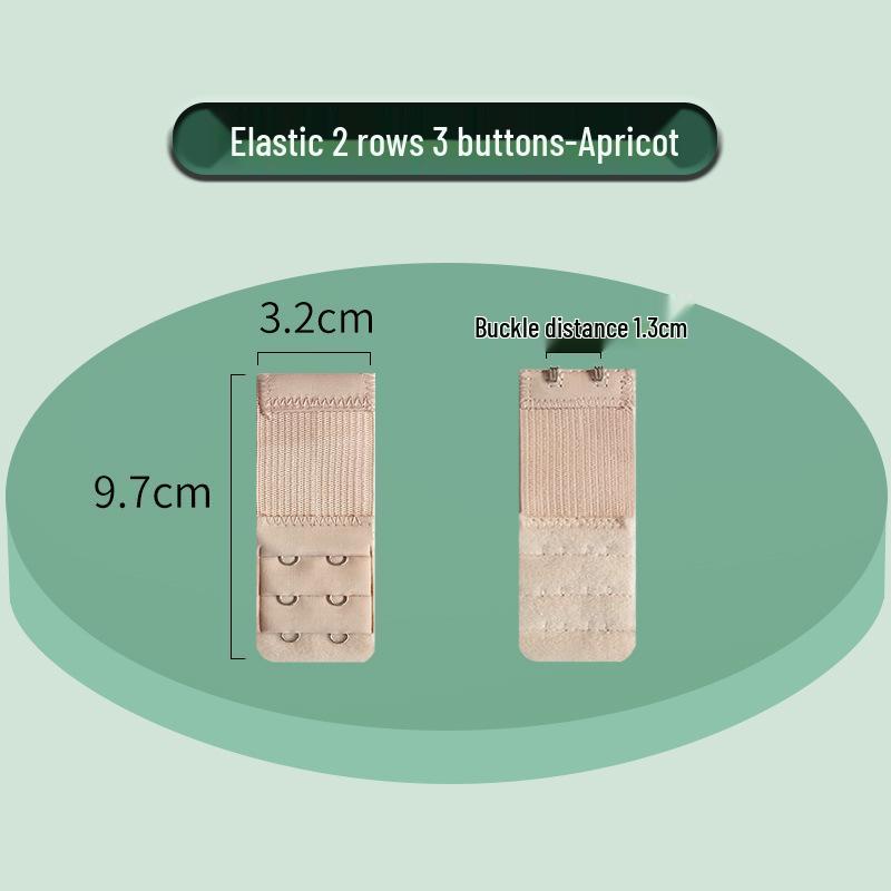 Elastic Bra Extender with Stainless Steel Hooks - Universal Full-Size Bra Back Closure