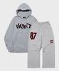 ARTISTWEAR [Set] Atw Homi Hoodie + 87St Wide Elastic Pants_Gy