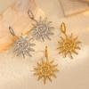 Orecchini Girasole Acciaio Inossidabile Minimalista Geometrico Gioielli Per Donna