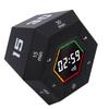 Timer Cube Hexagon Digital Display Count Up Countdown Magnetic Flip Timer for Study Kitchen Work