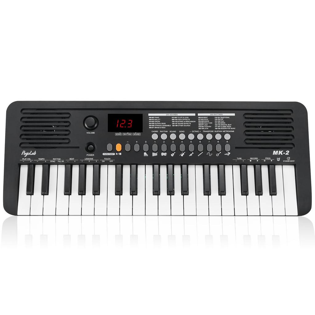 Mini klávesnice Piano Elektronická klávesnice 37 kláves 40 skladeb 200 not 200 rytmů Digitální piano s funkcí MIDI Přenosné elektronické piano xx