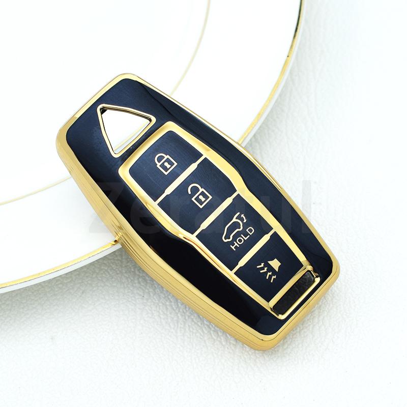 3/4 Botton Tpu Car Key Case Cover For Mitsubishi Outlander Auto Smart Remote Shell Fob Holder Keyless Protector Accessories