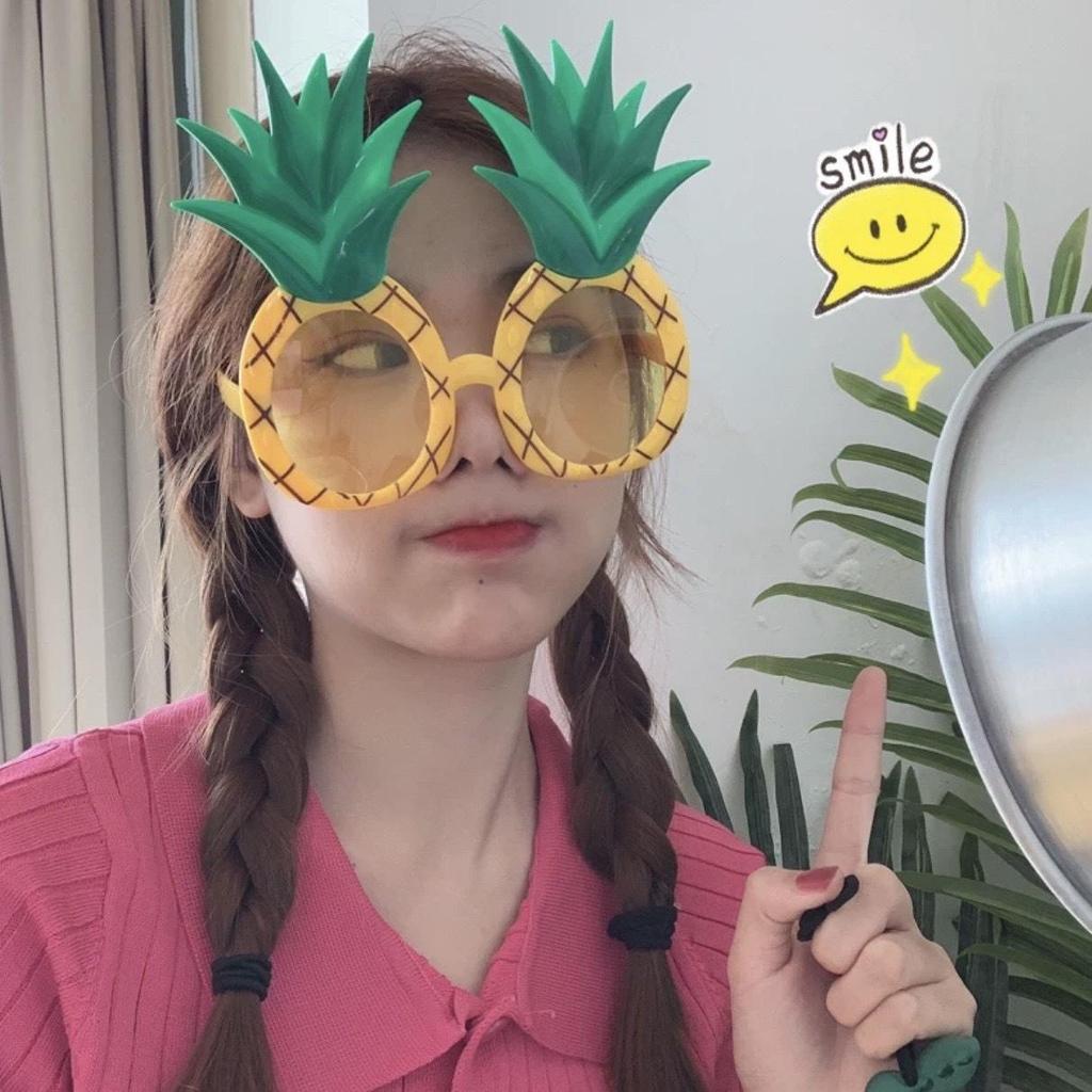 Pineapple Fruit Masquerade Party Glasses - Funny Photo Props