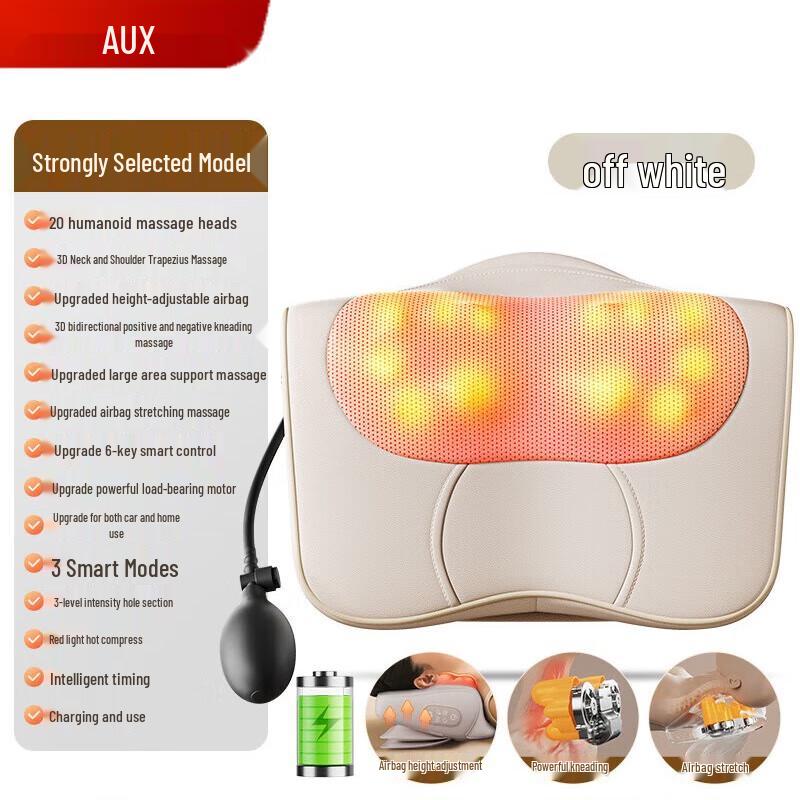AUX Power Kneading Back Massage Cushion