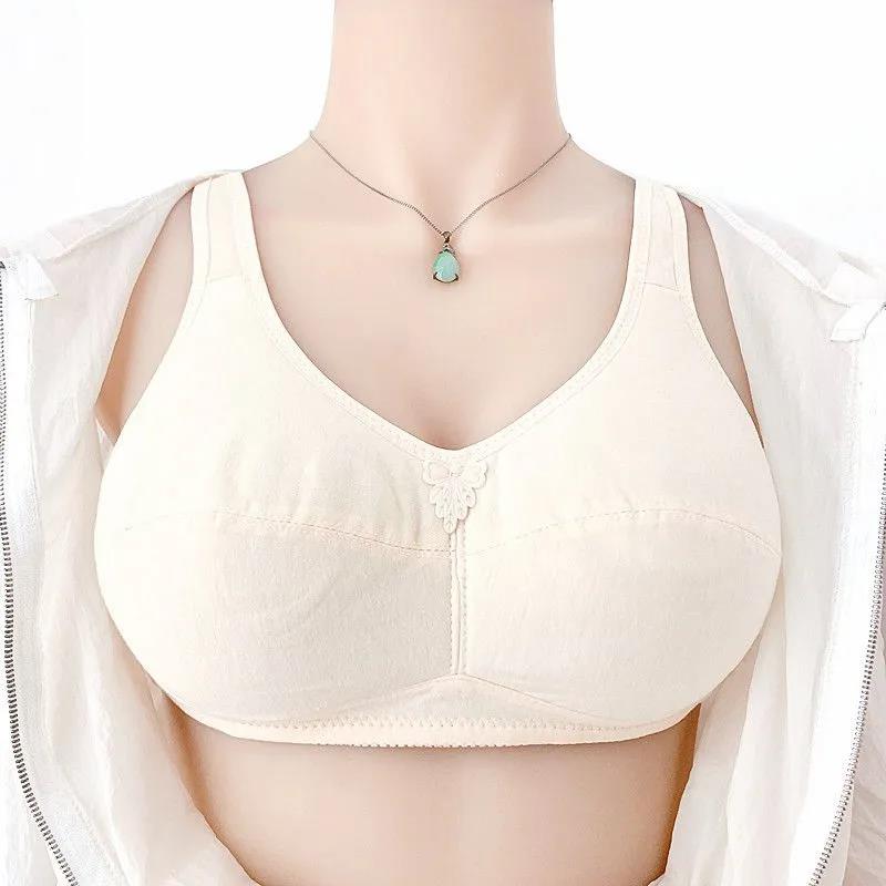 

Ультратонкий, без губки, без стального кольца, дышащий, приятный для кожи и удобный женский бюстгальтер из чистого хлопка 36C