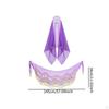 Belly Dancing Skirt and Head Scarf Adjustable Dance Outfit with Sequin Tassels for Festival