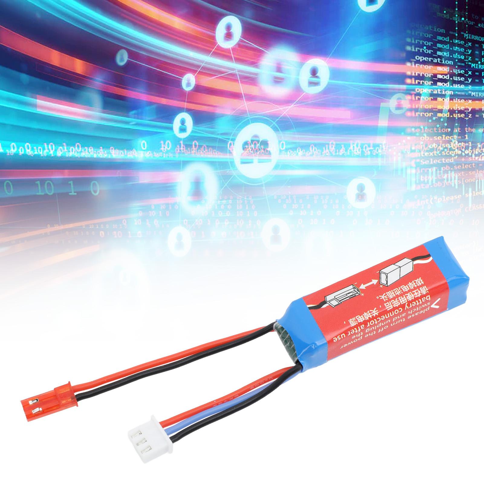 

RC Car Lithium Battery 7.4V 400mAh 20C RC Car Li Ion Battery for WLtoys 1/28 RC Car K969 K989 284161 284131 284010