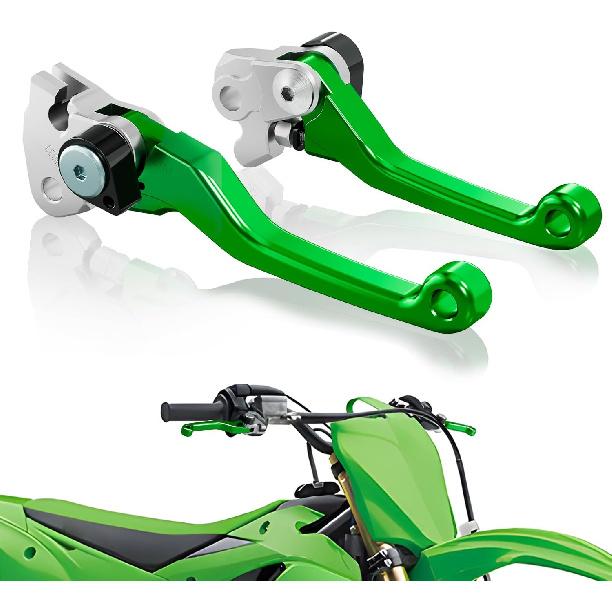 Dirt Bike Brake Clutch Lever Pivot Folding Levers Set CNC for KX65 00-23 KX85 01-23 KX100 01-21 KX112 22-23 KX125 00-05 KX250 00-04 KX500 KX250F 04