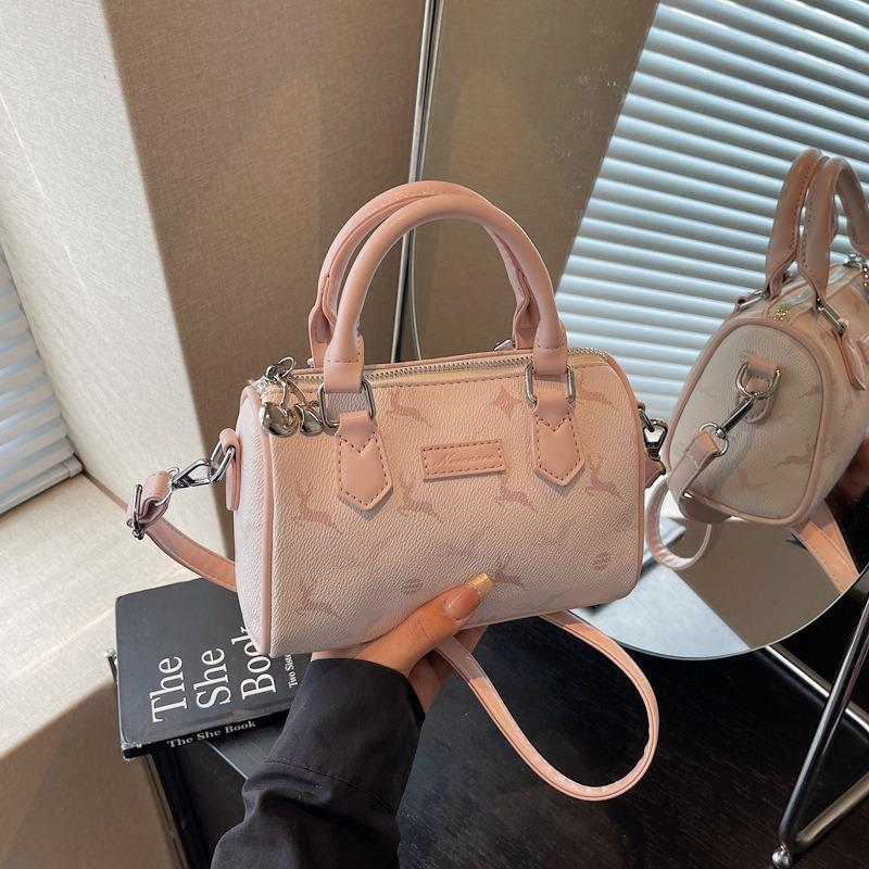 

Модная сумка Новая женская летняя сумка-подушка с принтом Высококлассная нишевая дизайнерская сумка-мессенджер розовый