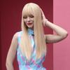 EASIHAIR Peruci blonde lungi din păr sintetic, drepte naturale, Cosplay Lolita, perucă drăguță cu breton pentru femei, peruci din fibre rezistente la căldură