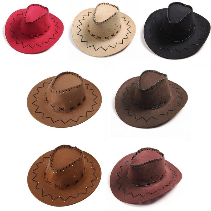 Fashion Simple Kids Cowboy Hat Western Child Cowgirl Hats Halloween & Birthday Costumes Accessories Holiday Decorations