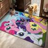 Magical Friendship Pony Gang Theme Rug Soft Nonslip Carpet For Bedroom Study Home Decor Holiday Gift