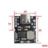 1 Set Charging Protection Board Type-C Usb 5V 2A Charge Discharge Module Boost Converter Power 4.2V 4.35V 18650 Lithium Battery