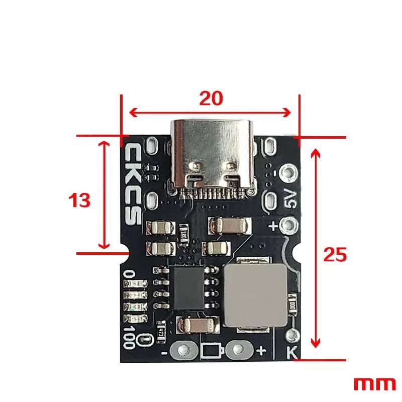 1 Set Charging Protection Board Type-C Usb 5V 2A Charge Discharge Module Boost Converter Power 4.2V 4.35V 18650 Lithium Battery