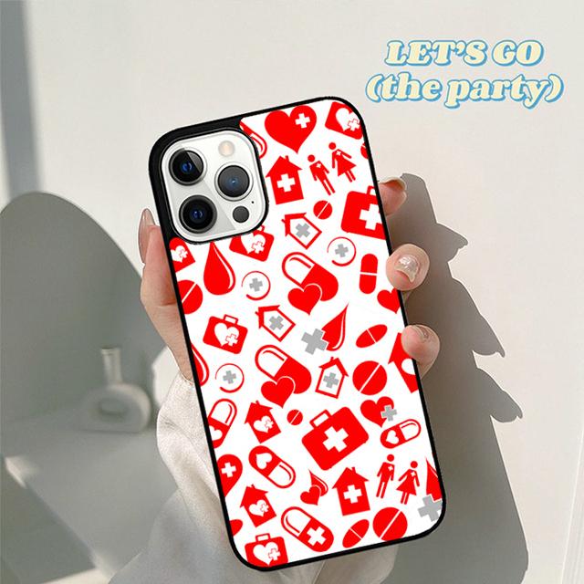 Medicine Health Heart New Nurse Medical Phone Case Cover for iPhone 17 Air 16 16e 15 12 11 13 14 Pro Max Plus Coque