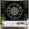 Mandala Moon Tapestry Boho Tapestry for Bedroom Black Tapestries Wall Hanging Living Room Wall Art and Home Decor