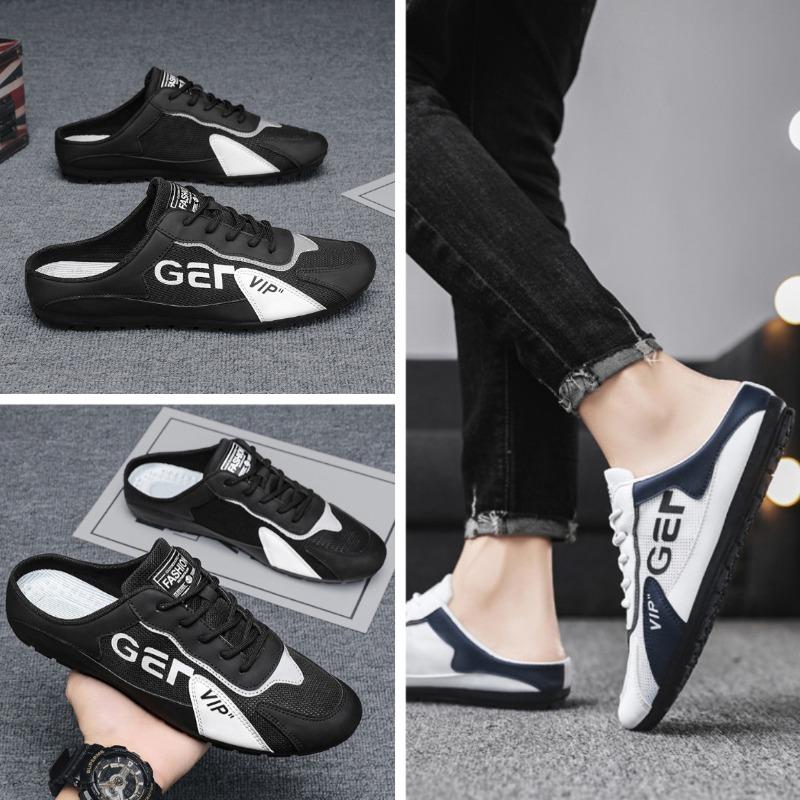 Mode Herrenschuhe Trend Hausschuhe 2025 Sommer Atmungsaktives Mesh Freizeitschuh Vulkanisierte Flats Herren Sneaker Mode Halbschuhe