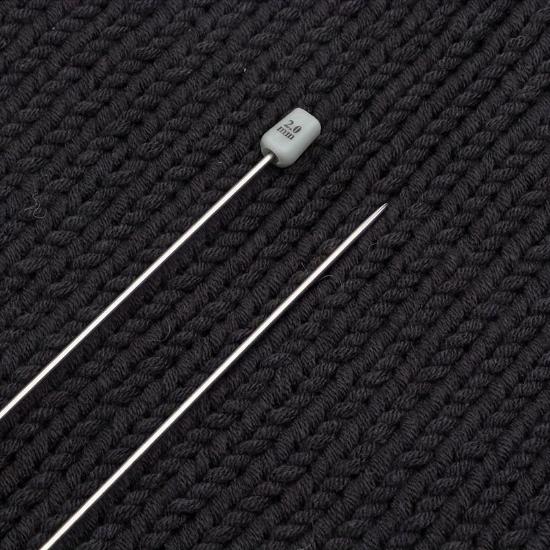 

Knitting Needles, Metal Knitting Needles 35cm Long, Steel Knitting Needles for Beginners Adults, Single Point Knitting Pins 2.0mm,3.0mm,4.0.mm,5.0mm