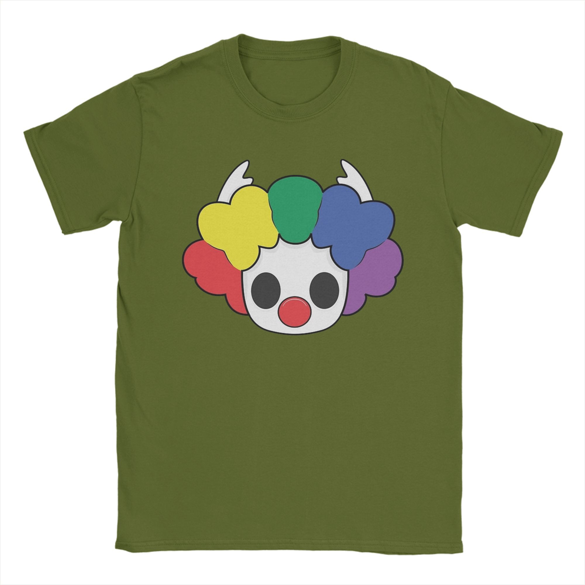 

Men T-Shirt Hollow Knight Silksong Clown Creative Cotton Tees Short Sleeve T Shirt Round Neck Clothing Adult 4XL