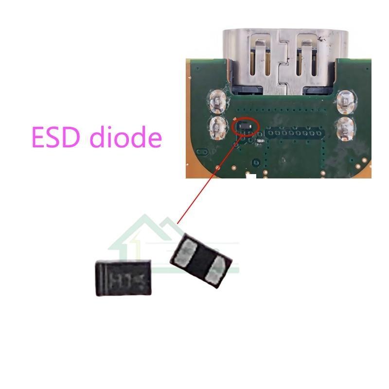 

5Pcs Diy Accessories For Ps5 Game Cnsole Resistor Near-Hdmi Port Top Front Side 2.7K Resistor one size
