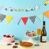2 Pack Vintage Race Car Party Banners 7.22 ft Race Car Birthday Party Decorations Birthday Supplies