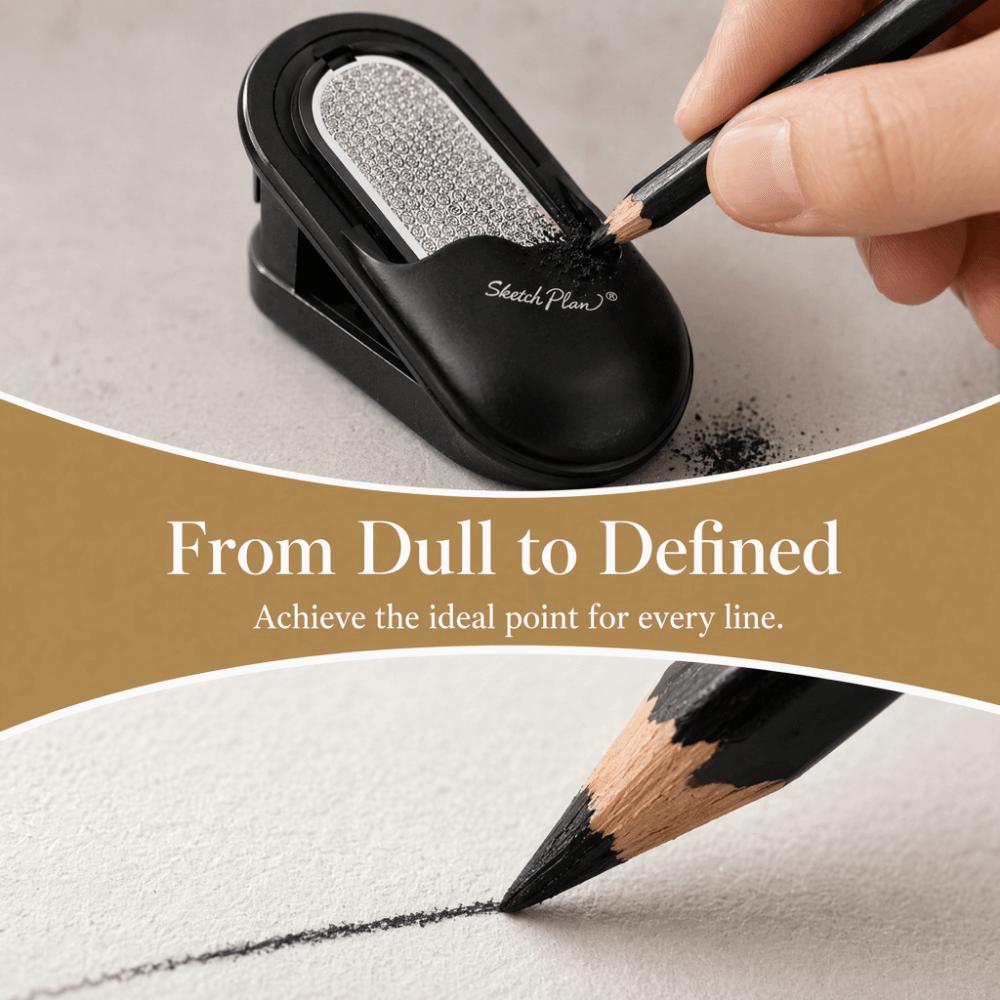 Adjustable Pencil Grinder Lead Shaper Odorless Sketch Pencil Sharpener Art Supplies